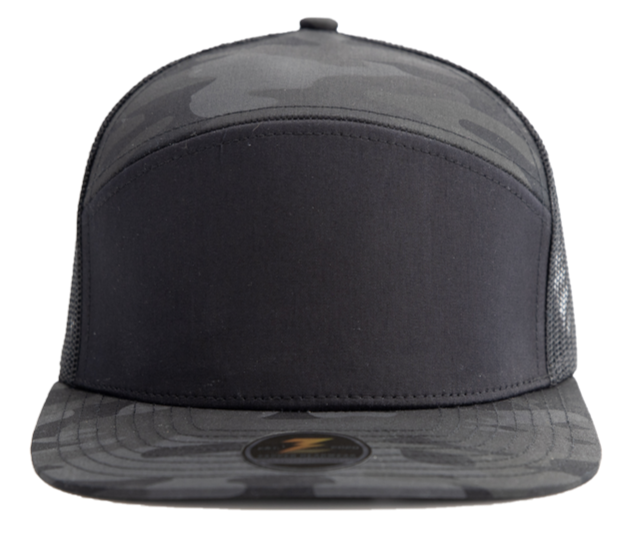 Zapped Headwear Cobra Flat Bill Cap Trucker Mesh Back