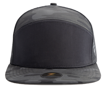 Zapped Headwear Cobra Flat Bill Cap Trucker Mesh Back