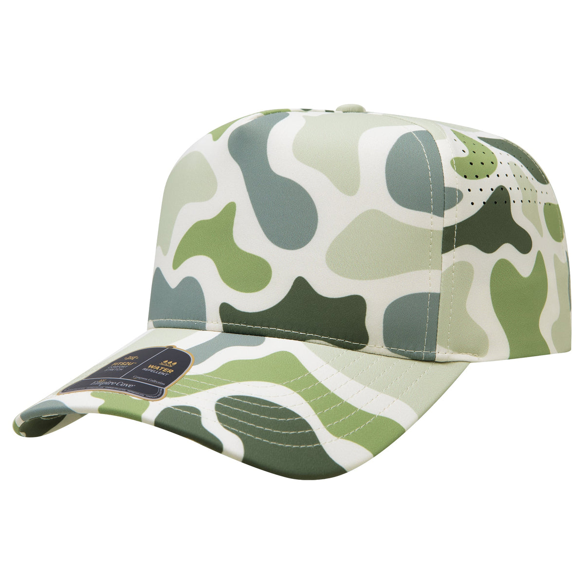 Empire Cove EC012 Camo Colors 5 Panel Performance Laser Perforated Hat