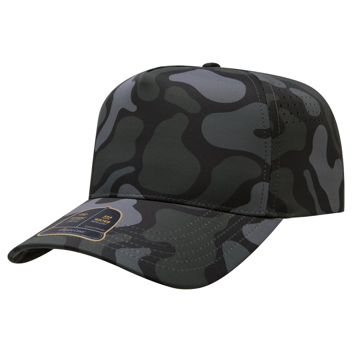 Empire Cove EC012 Camo Colors 5 Panel Performance Laser Perforated Hat