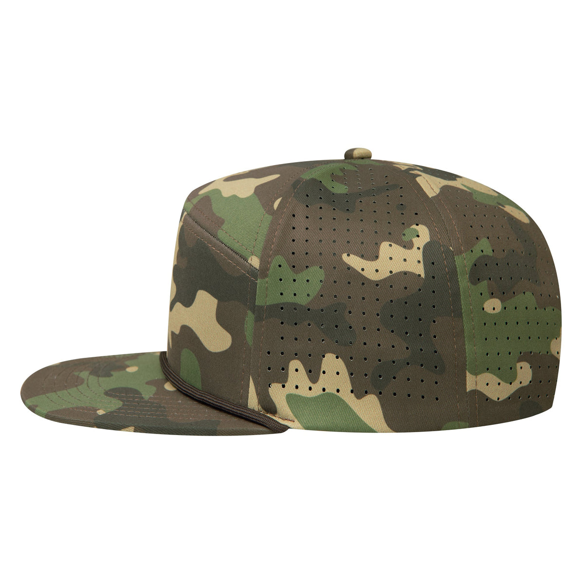 Empire Cove EC013 Camo Colors 7 Panel Performance Laser Perforated Rope Hat