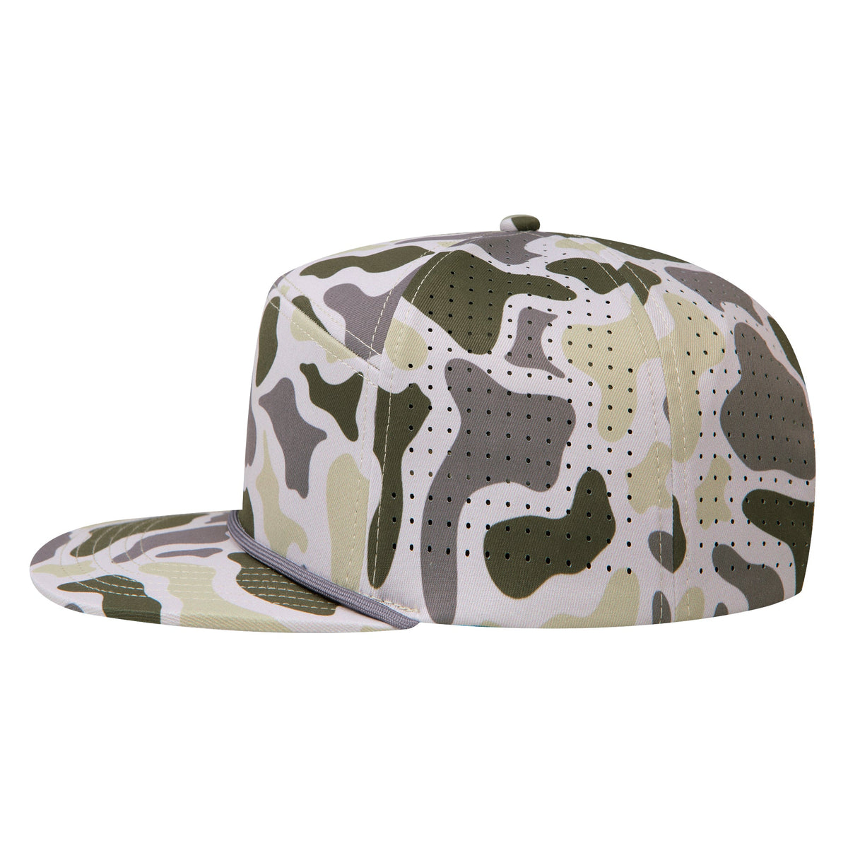 Empire Cove EC013 Camo Colors 7 Panel Performance Laser Perforated Rope Hat