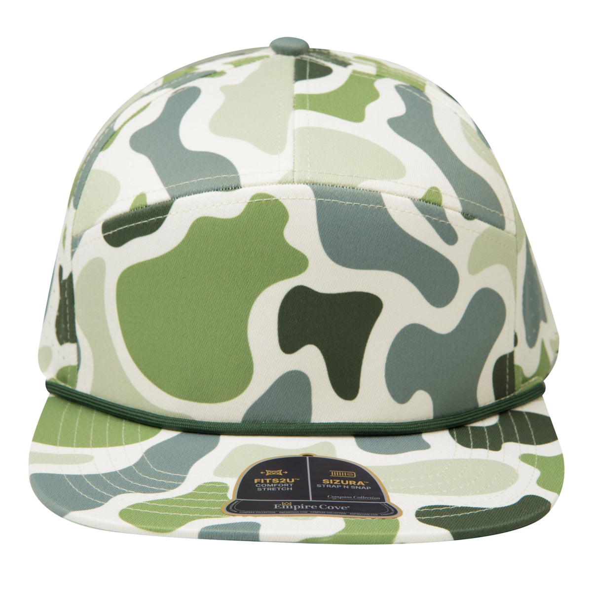 Empire Cove EC013 Camo Colors 7 Panel Performance Laser Perforated Rope Hat