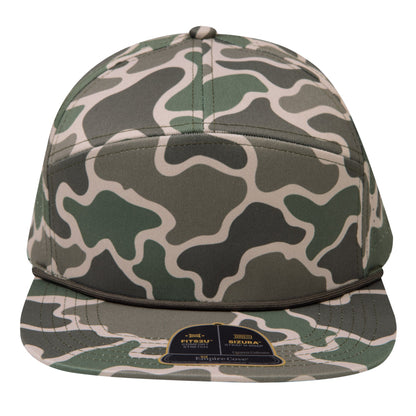 Empire Cove EC013 Camo Colors 7 Panel Performance Laser Perforated Rope Hat
