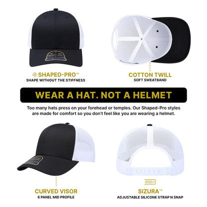 Empire Cove Shaped-Pro 6 Panel Trucker Hat EC001 - Sample