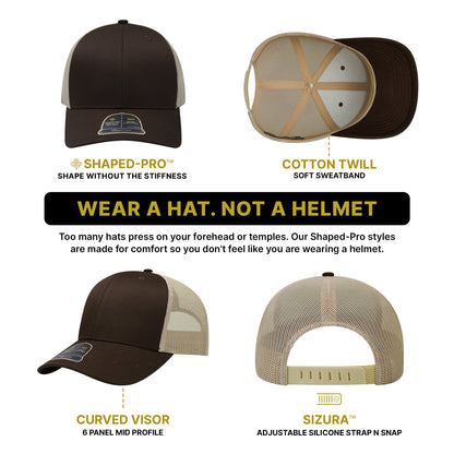 Empire Cove Shaped-Pro 6 Panel Trucker Hat EC001 - Sample