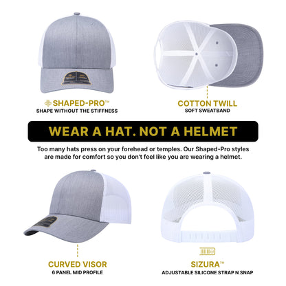 Empire Cove Shaped-Pro 6 Panel Trucker Hat EC001 - Sample