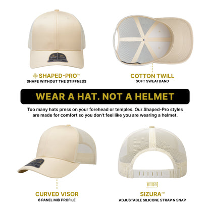 Empire Cove Shaped-Pro 6 Panel Trucker Hat EC001 - Sample