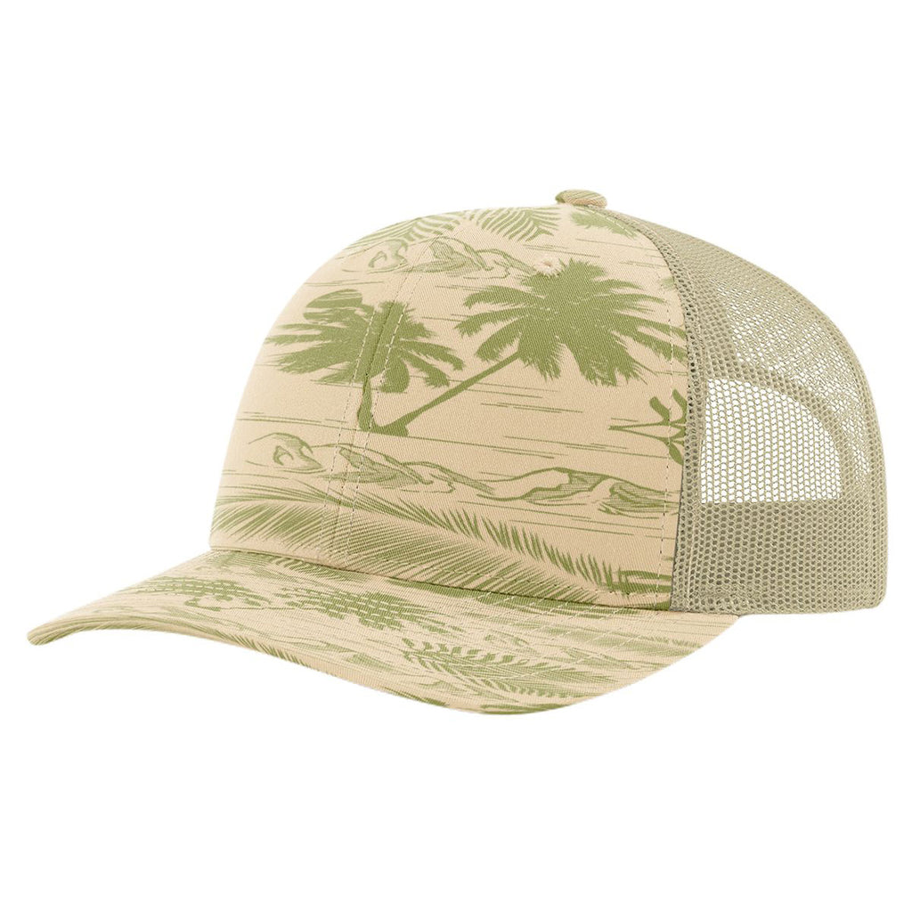 Island Print Loden/Khaki color variant