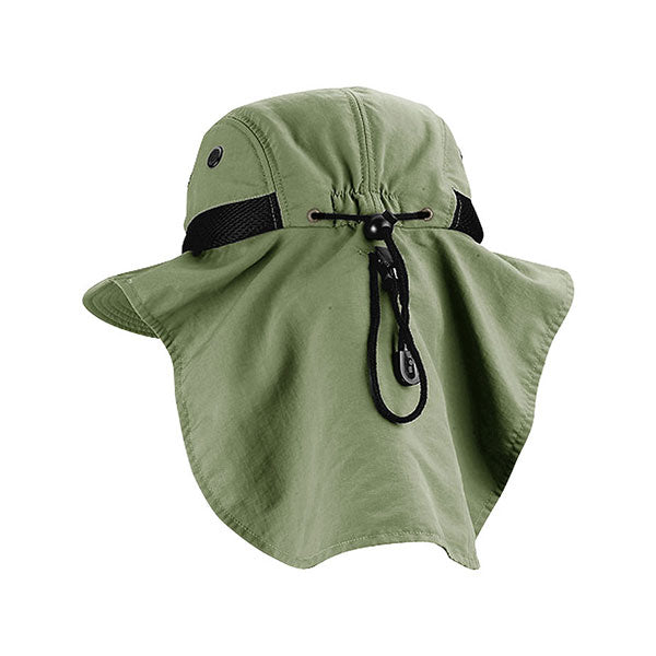 Juniper J7002A 4 Panel Flap Cap with Wide Brim