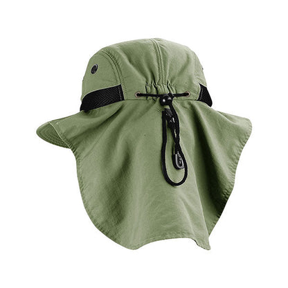 Juniper J7002A 4 Panel Flap Cap with Wide Brim