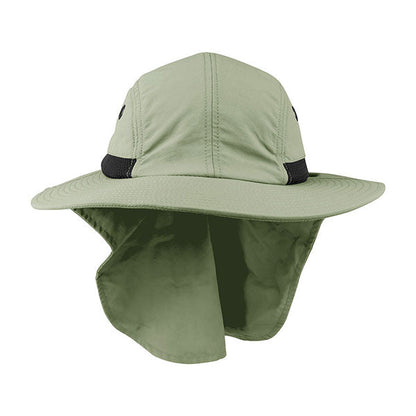 Juniper J7002A 4 Panel Flap Cap with Wide Brim