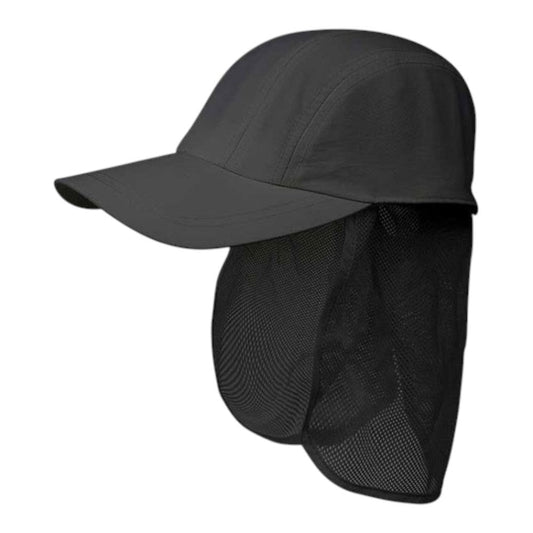 Juniper J7216 Taslon UV 5 Panel Cap with Mesh Tuck Away Flap - Star Hats & Embroidery