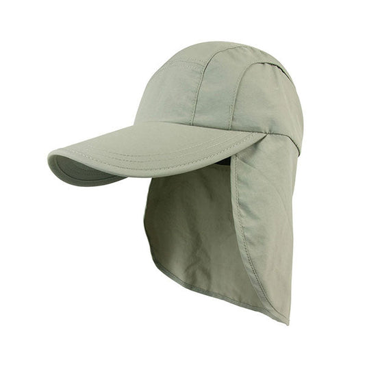 Juniper J7220 Taslon UV Cap with Flap & Draw String - Star Hats & Embroidery