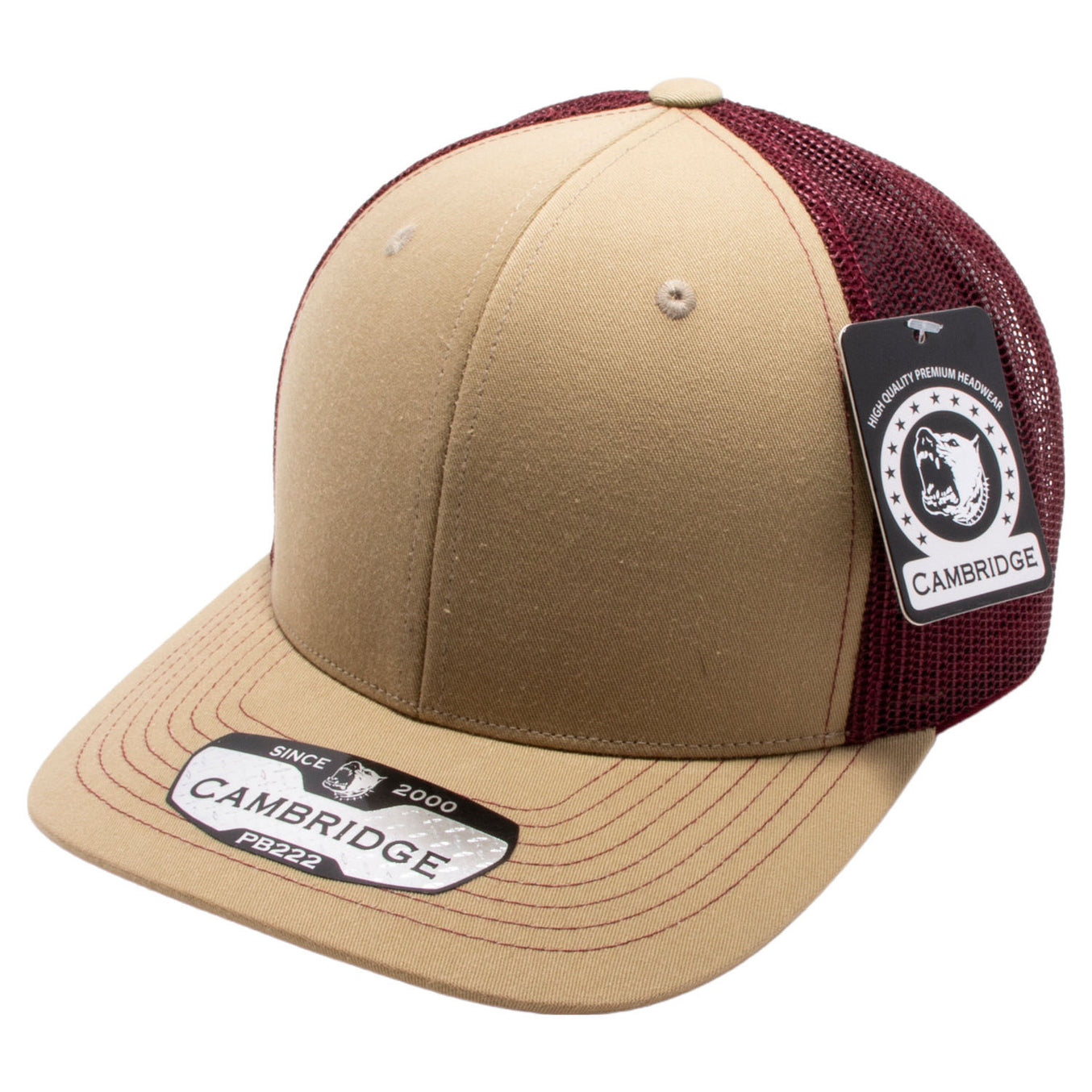 Khaki/Burgundy color variant