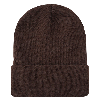 Custom Embroidered Unbranded Long Knit Beanie with Logo