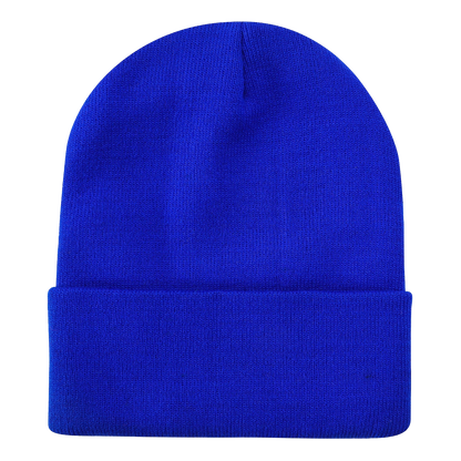 Custom Embroidered Unbranded Long Knit Beanie with Logo
