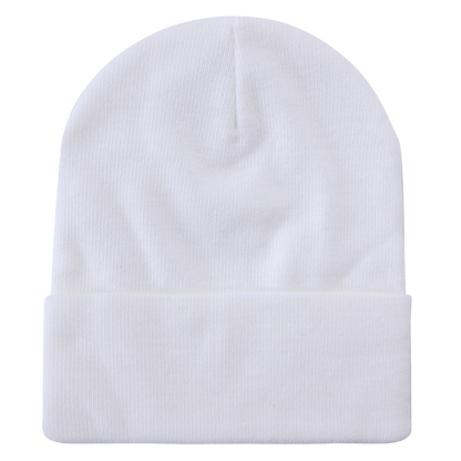 Custom Embroidered Unbranded Long Knit Beanie with Logo