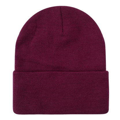 Custom Embroidered Unbranded Long Knit Beanie with Logo
