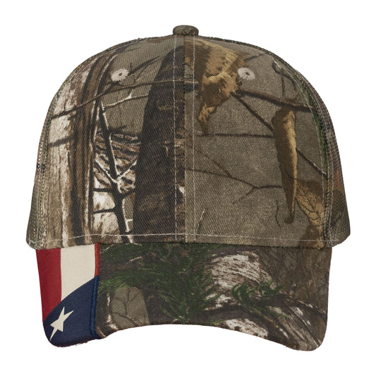 Kati LC350M Camo Woven USA Flag Mesh Cap - Star Hats & Embroidery