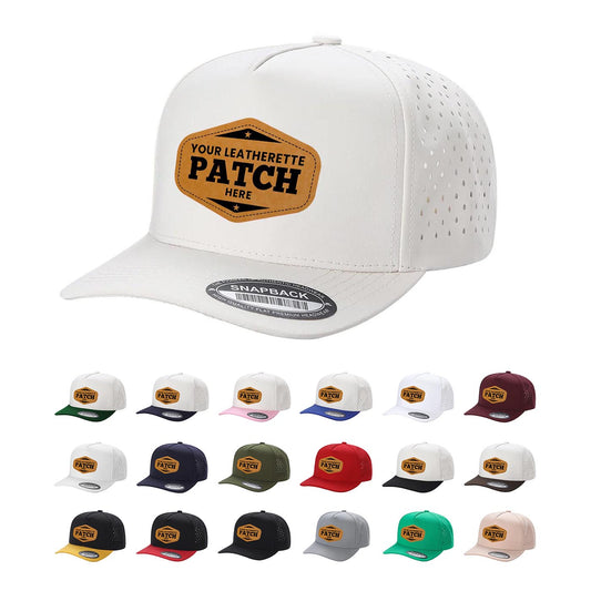 Custom Patch Unbranded 5 Panel Perforated Laser Mesh Hat Waterproof Cap - Star Hats & Embroidery