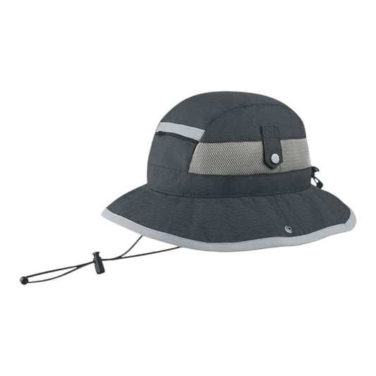 Juniper J7225 Taslon UV Bucket Hat with Zipper Pocket - Star Hats & Embroidery