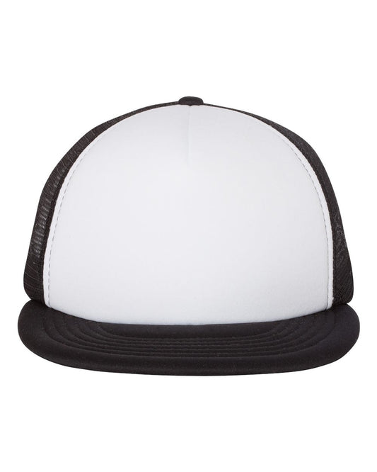 Mega Cap 6875 Foam Front Flat Bill Trucker Cap - Star Hats & Embroidery