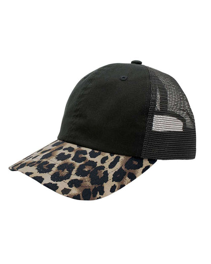 Mega Cap 6885 Leopard Fashion Trucker Cap