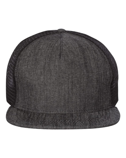 Mega Cap 6997C Flat Bill Trucker Cap - Star Hats & Embroidery