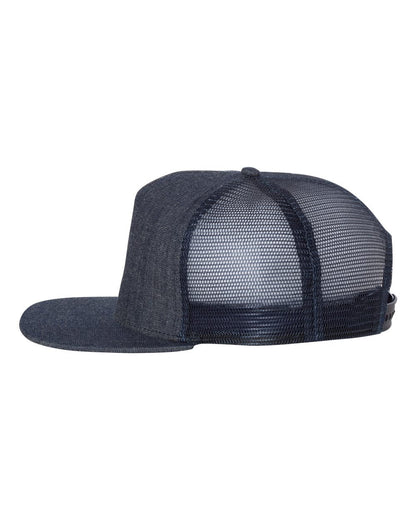 Mega Cap 6997C Flat Bill Trucker Cap