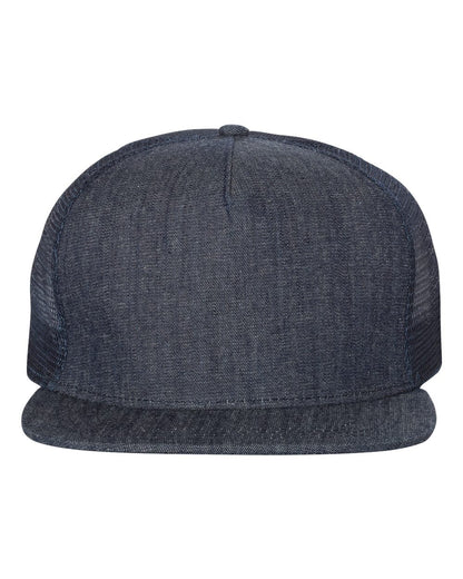 Mega Cap 6997C Flat Bill Trucker Cap