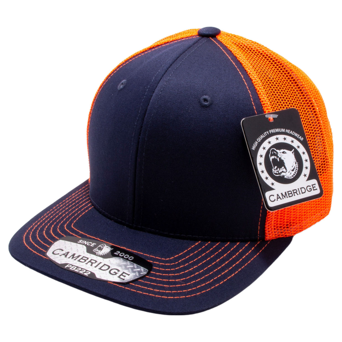 Navy/Neon Orange color variant