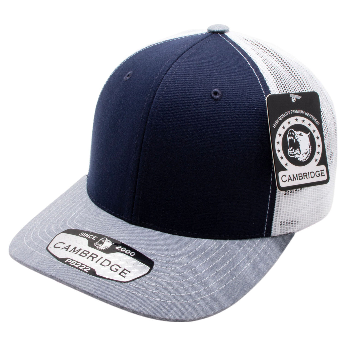 Navy/White/Heather Gray color variant