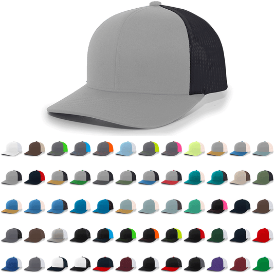 Pacific Headwear 104C Trucker Snapback Cap - Star Hats & Embroidery