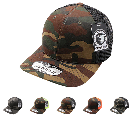 Pit Bull Cambridge PB222C Camo Trucker Hat PB222 - Star Hats & Embroidery