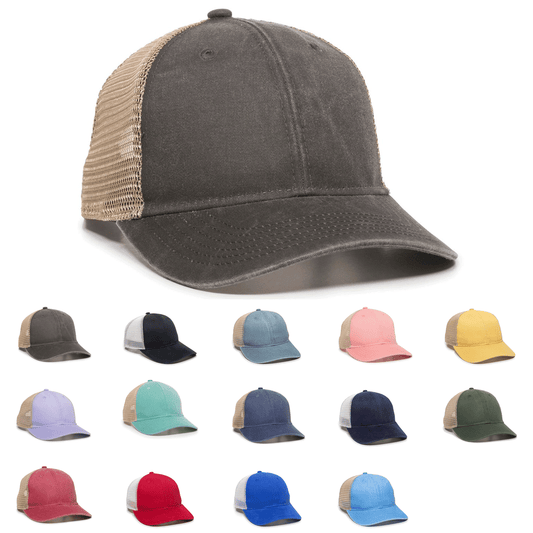 Outdoor Cap PNY-100M Ladies Fit Ponytail Mesh Back Hat - Star Hats & Embroidery