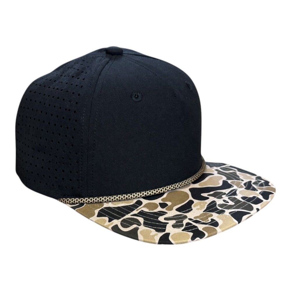 Perforated Structured Black-Coyote Camo / Black-Tan Rope color variant