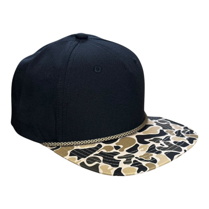 Blank Rope Hats Perforated Unstructured Cap