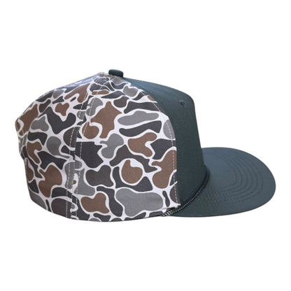 Blank Rope Hats Perforated Unstructured Cap