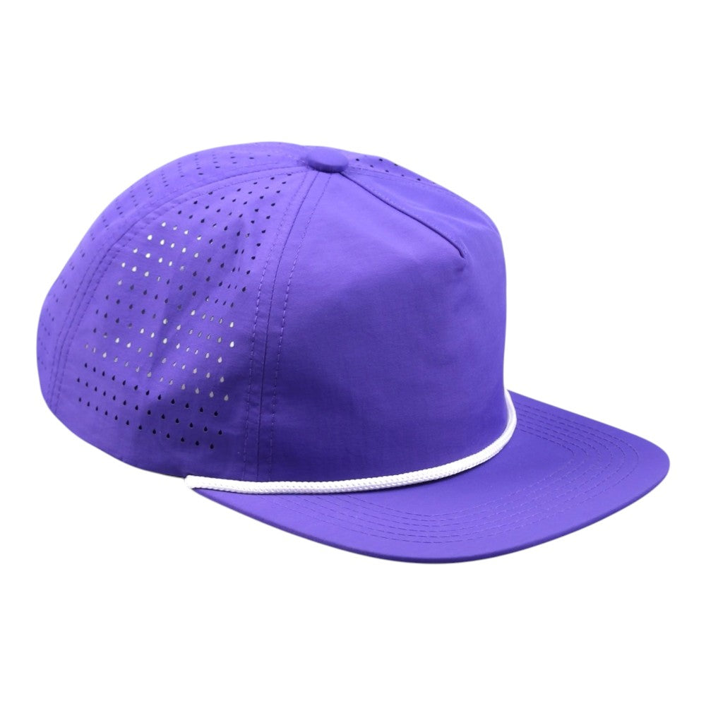 Blank Rope Hats Perforated Unstructured Cap