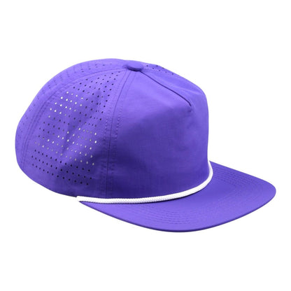 Blank Rope Hats Perforated Unstructured Cap
