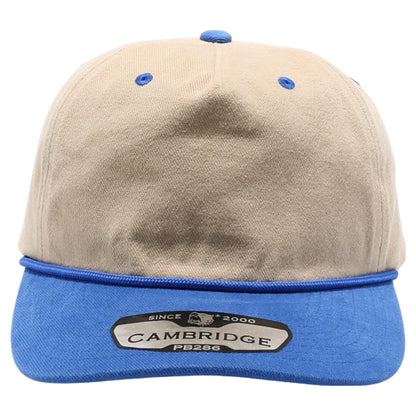 Pit Bull PB286 Five Panel Khaki Two-Tone Rope Unstructured Hat