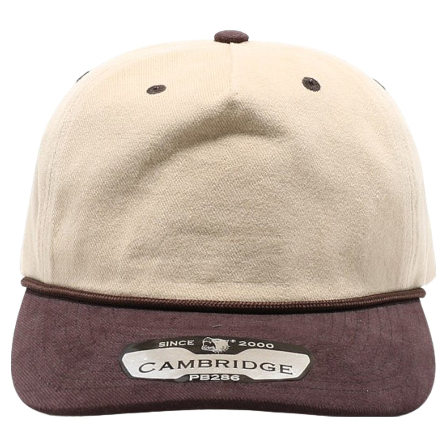 Pit Bull PB286 Five Panel Khaki Two-Tone Rope Unstructured Hat