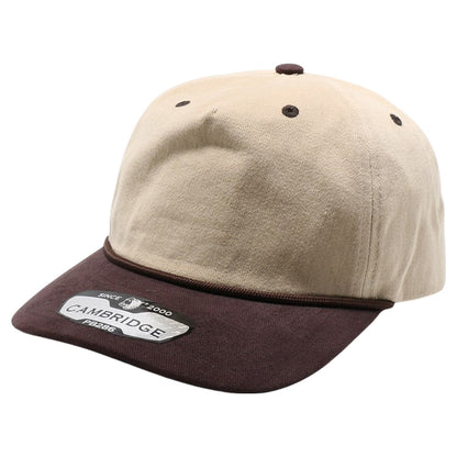 Pit Bull PB286 Five Panel Khaki Two-Tone Rope Unstructured Hat