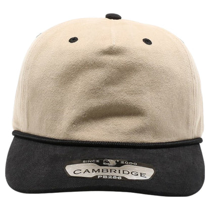 Pit Bull PB286 Five Panel Khaki Two-Tone Rope Unstructured Hat