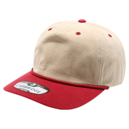 Pit Bull PB286 Five Panel Khaki Two-Tone Rope Unstructured Hat