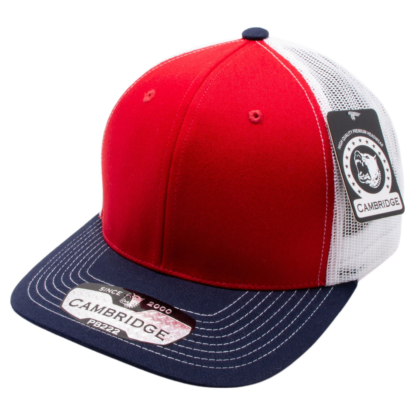 Pit Bull Cambridge PB222T Tri-Color Trucker Hat PB222