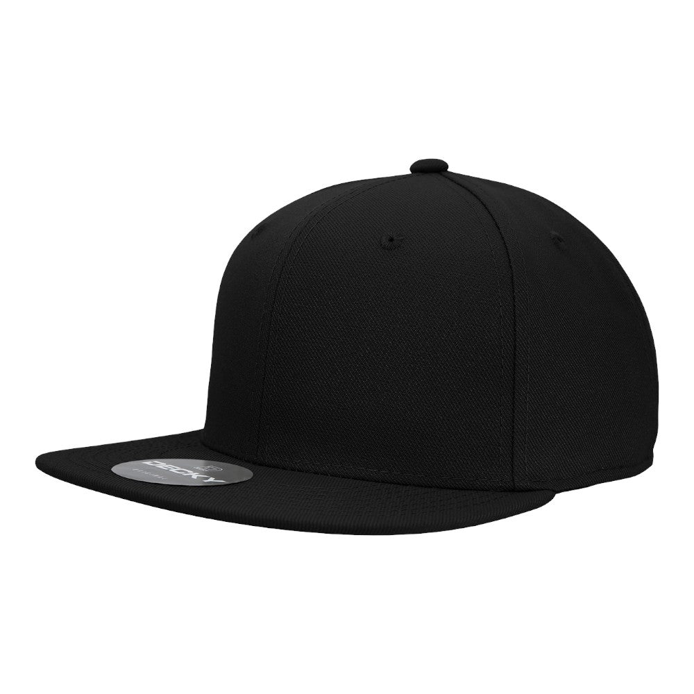 Decky RP1 Retro Fitted Snapback Hats High Crown 6 Panel Flat Bill Baseball Caps