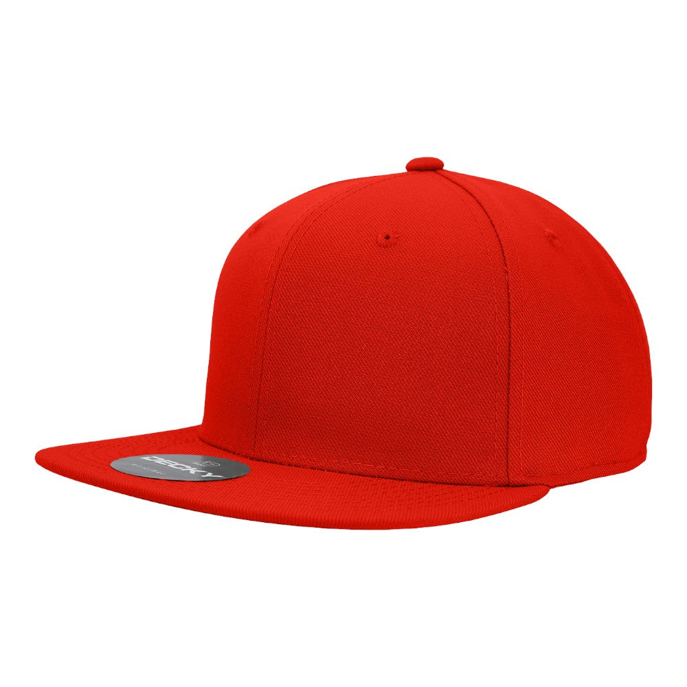 Decky RP1 Retro Fitted Snapback Hats High Crown 6 Panel Flat Bill Baseball Caps