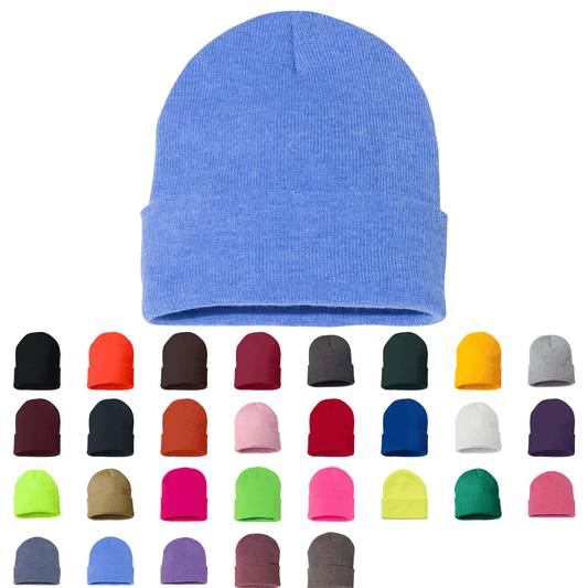 Sportsman SP12 12-Inch Knit Beanie - Star Hats & Embroidery